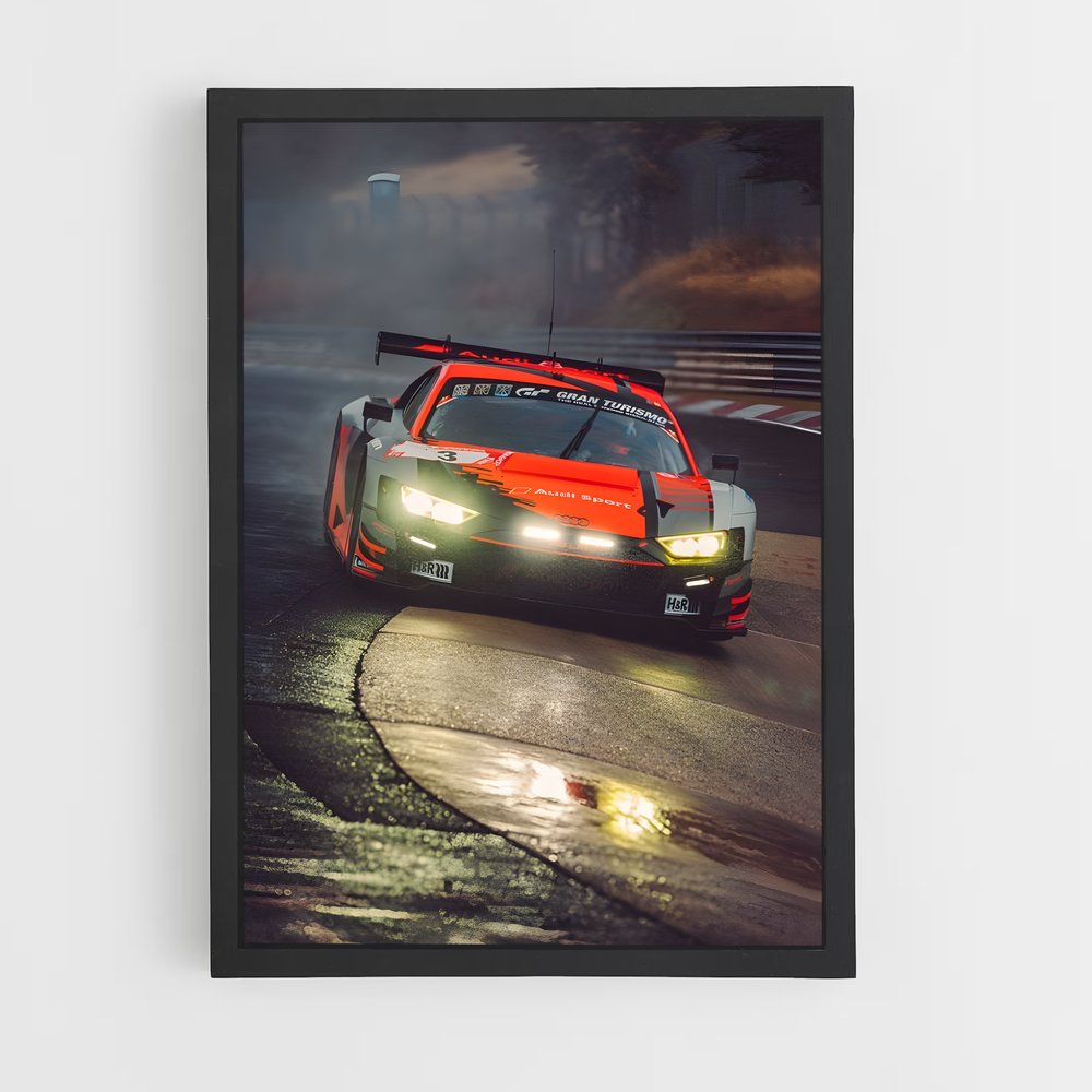 Poster Nuit Glissante – affiche Audi (vue 2)